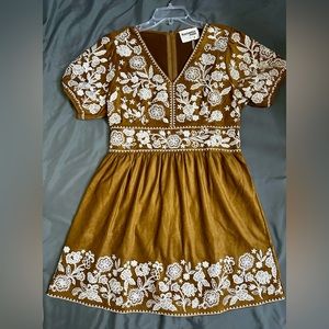 Savanna Jane Small Town Embroidered Dress- NWT